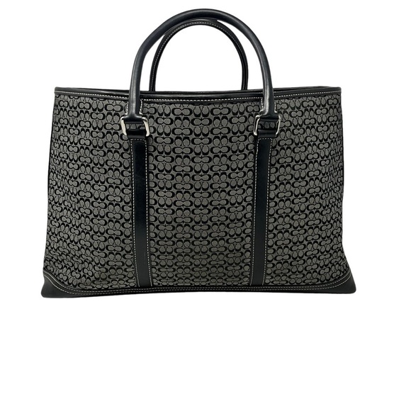 Coach Signature C Logo Business Satchel Tote Bag Mini C  Signature - Picture 2 of 16